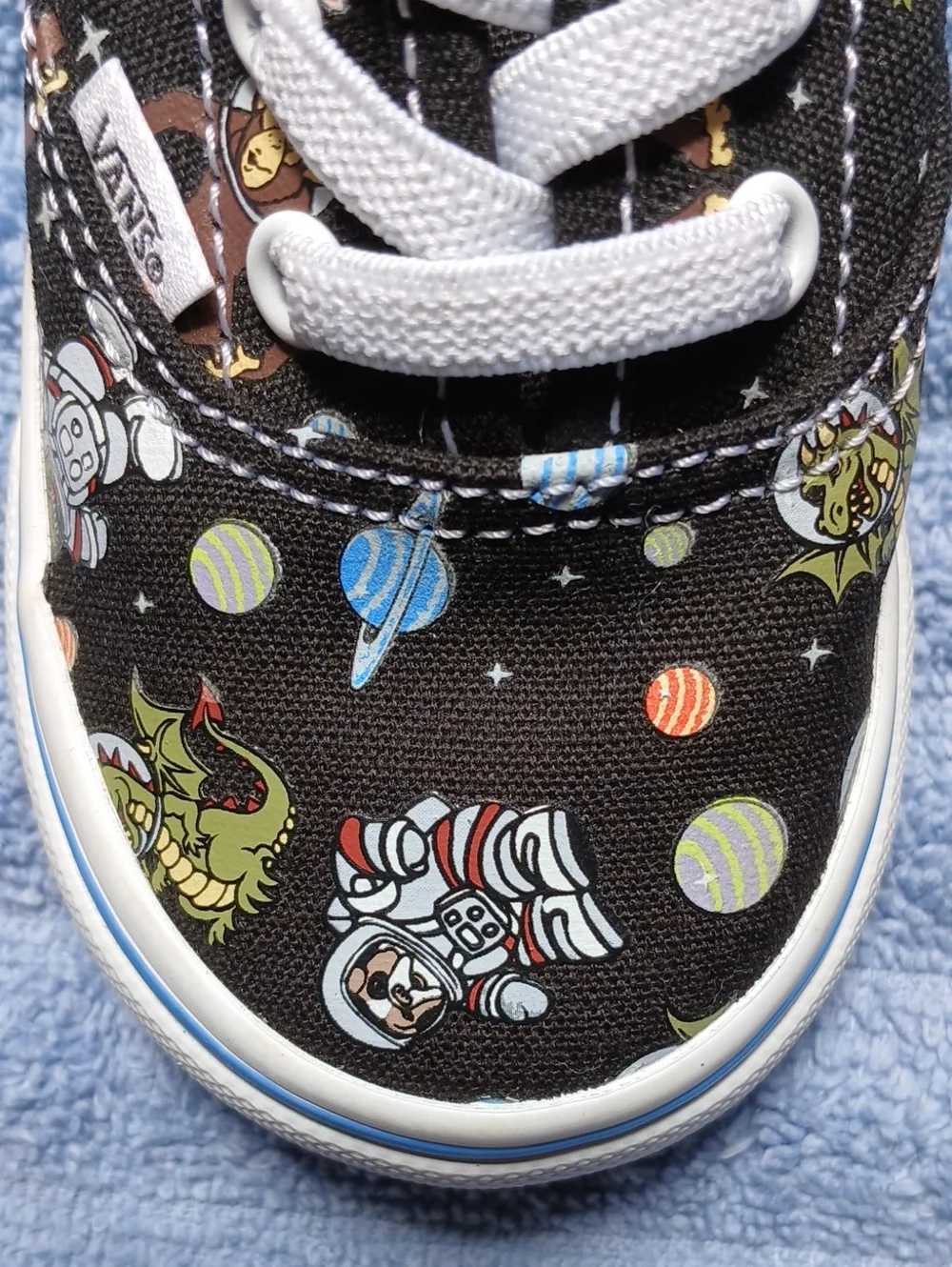 Vans in Black Space Themed Print Toddler Size 6